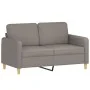Sofá de 2 plazas con cojines tela gris taupe 120 cm de , Sofás - Ref: Foro24-3200908, Precio: 211,17 €, Descuento: %