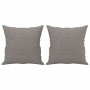 Sofá de 2 plazas con cojines tela gris taupe 120 cm de , Sofás - Ref: Foro24-3200908, Precio: 214,38 €, Descuento: %