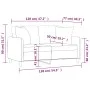 Sofá de 2 plazas con cojines tela gris taupe 120 cm de , Sofás - Ref: Foro24-3200908, Precio: 211,17 €, Descuento: %