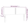 Cabeceros 2 unidades tela negro 72x5x78/88 cm de , Cabeceros y pies de cama - Ref: Foro24-345926, Precio: 35,33 €, Descuento: %