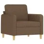 Brauner Stoffsessel mit Hocker 60 cm von , Sofas - Ref: Foro24-3201187, Preis: 186,39 €, Rabatt: %