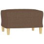 Sillón con taburete tela marrón 60 cm de , Sofás - Ref: Foro24-3201187, Precio: 189,23 €, Descuento: %