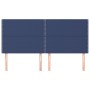 Cabeceros 4 unidades de tela azul 80x5x78/88 cm de , Cabeceros y pies de cama - Ref: Foro24-3116204, Precio: 82,59 €, Descuen...