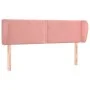 Cabecero de terciopelo rosa 147x23x78/88 cm de , Cabeceros y pies de cama - Ref: Foro24-3117057, Precio: 67,98 €, Descuento: %