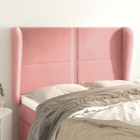 Cabecero con orejas de terciopelo rosa 147x23x118/128 cm de , Cabeceros y pies de cama - Ref: Foro24-3117869, Precio: 116,97 ...