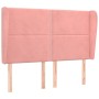 Cabecero con orejas de terciopelo rosa 147x23x118/128 cm de , Cabeceros y pies de cama - Ref: Foro24-3117869, Precio: 116,97 ...