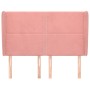 Cabecero con orejas de terciopelo rosa 147x23x118/128 cm de , Cabeceros y pies de cama - Ref: Foro24-3117869, Precio: 116,97 ...