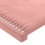 Cabecero con orejas de terciopelo rosa 147x23x118/128 cm de , Cabeceros y pies de cama - Ref: Foro24-3117869, Precio: 116,97 ...