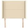 Headboard with cream fabric ears 83x16x118/128 cm by , Headboards and footboards - Ref: Foro24-3119419, Price: 66,76 €, Disco...