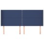 Cabecero con orejas de tela azul 163x16x118/128 cm de , Cabeceros y pies de cama - Ref: Foro24-3119452, Precio: 95,83 €, Desc...