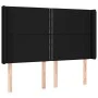 Kopfteil aus schwarzem Stoff mit LED 147x16x118/128 cm von , Kopf- und Fußteile - Ref: Foro24-3123908, Preis: 108,48 €, Rabat...