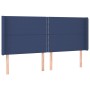 Cabecero con LED de tela azul 163x16x118/128 cm de , Cabeceros y pies de cama - Ref: Foro24-3123920, Precio: 103,24 €, Descue...