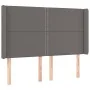 Kopfteil mit LED-grauem Kunstleder 147x16x118/128cm von , Kopf- und Fußteile - Ref: Foro24-3124002, Preis: 104,97 €, Rabatt: %