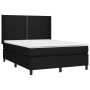 Cama box spring con colchón tela negro 140x190 cm de , Camas y somieres - Ref: Foro24-3131347, Precio: 479,64 €, Descuento: %