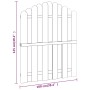 Puerta de jardín madera de pino impregnada 100x125 cm de vidaXL, Puertas de jardín - Ref: Foro24-45328, Precio: 57,93 €, Desc...