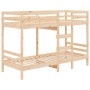 Litera de madera maciza de pino 75x190 cm de , Camas y somieres - Ref: Foro24-3139844, Precio: 213,06 €, Descuento: %