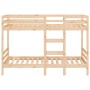 Litera de madera maciza de pino 75x190 cm de , Camas y somieres - Ref: Foro24-3139844, Precio: 213,06 €, Descuento: %