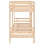 Litera de madera maciza de pino 75x190 cm de , Camas y somieres - Ref: Foro24-3139844, Precio: 213,06 €, Descuento: %