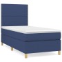 Cama box spring con colchón tela azul 80x200 cm de , Camas y somieres - Ref: Foro24-3142215, Precio: 309,20 €, Descuento: %