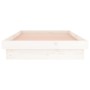 Estructura de cama con LED madera maciza blanca 100x200 cm de , Camas y somieres - Ref: Foro24-819963, Precio: 138,51 €, Desc...