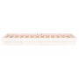 Estructura de cama con LED madera maciza blanca 100x200 cm de , Camas y somieres - Ref: Foro24-819963, Precio: 138,51 €, Desc...