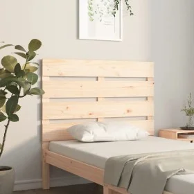Solid pine wood bed headboard 90x3x80 cm by , Headboards and footboards - Ref: Foro24-821327, Price: 40,39 €, Discount: %