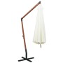 Sombrilla colgante 350 cm con palo de madera blanca de , Sombrillas - Ref: Foro24-42966, Precio: 221,50 €, Descuento: %