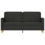Sofá de 2 plazas de tela negro 140 cm de , Sofás - Ref: Foro24-359482, Precio: 225,29 €, Descuento: %