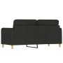 Sofá de 2 plazas de tela negro 140 cm de , Sofás - Ref: Foro24-359482, Precio: 225,29 €, Descuento: %