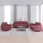 Sofagarnitur mit Kissen 3-teilig aus rotem Stoff von , Sofas - Ref: Foro24-3202060, Preis: 557,06 €, Rabatt: %