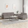 Juego de sofás con cojines 2 piezas tela gris taupe de , Sofás - Ref: Foro24-3202125, Precio: 472,83 €, Descuento: %