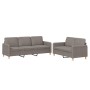 Juego de sofás con cojines 2 piezas tela gris taupe de , Sofás - Ref: Foro24-3202125, Precio: 472,83 €, Descuento: %