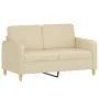 Sofa set with cushions 2 pieces cream fabric by , Sofas - Ref: Foro24-3202088, Price: 408,85 €, Discount: %