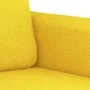 Juego de sofás con cojines 3 piezas tela amarillo claro de , Sofás - Ref: Foro24-3202131, Precio: 503,14 €, Descuento: %