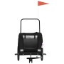Remolque de bicicleta mascotas hierro tela Oxford negro de , Cochecitos para mascotas - Ref: Foro24-93905, Precio: 102,04 €, ...