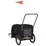 Remolque de bicicleta mascotas hierro tela Oxford negro de , Cochecitos para mascotas - Ref: Foro24-93905, Precio: 102,04 €, ...
