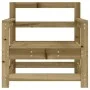 Garden armchairs 2 units impregnated pine wood by , Modular outdoor sofas - Ref: Foro24-825498, Price: 99,20 €, Discount: %