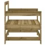 Garden armchairs 2 units impregnated pine wood by , Modular outdoor sofas - Ref: Foro24-825498, Price: 99,20 €, Discount: %