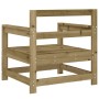 Sillones de jardín 2 unidades madera impregnada de pino de , Sofás modulares de exterior - Ref: Foro24-825498, Precio: 100,14...
