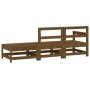 Juego de muebles jardín 3 pzas madera maciza pino marrón miel de , Sofás modulares de exterior - Ref: Foro24-825523, Precio: ...