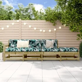 Garden furniture set 4 pieces impregnated pine wood by , Modular outdoor sofas - Ref: Foro24-825540, Price: 151,15 €, Discoun...