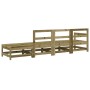 Juego de muebles de jardín 4 pzas madera de pino impregnada de , Sofás modulares de exterior - Ref: Foro24-825540, Precio: 15...