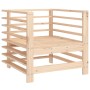 Sillones de jardín 2 unidades madera maciza de pino de , Sofás modulares de exterior - Ref: Foro24-825625, Precio: 107,53 €, ...