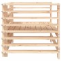 Sillones de jardín 2 unidades madera maciza de pino de , Sofás modulares de exterior - Ref: Foro24-825625, Precio: 107,53 €, ...
