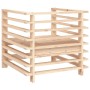 Sillones de jardín 2 unidades madera maciza de pino de , Sofás modulares de exterior - Ref: Foro24-825625, Precio: 107,53 €, ...