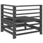 Sofá de esquina de jardín madera maciza de pino gris de , Sofás modulares de exterior - Ref: Foro24-825606, Precio: 69,05 €, ...