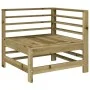 Garden corner sofa impregnated solid wood by , Modular outdoor sofas - Ref: Foro24-825610, Price: 75,13 €, Discount: %
