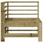 Garden corner sofa impregnated solid wood by , Modular outdoor sofas - Ref: Foro24-825610, Price: 75,13 €, Discount: %