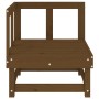 Sofá de esquina de madera maciza de pino marrón miel de , Sofás modulares de exterior - Ref: Foro24-825369, Precio: 72,70 €, ...