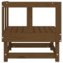 Sofá de esquina de madera maciza de pino marrón miel de , Sofás modulares de exterior - Ref: Foro24-825369, Precio: 72,70 €, ...